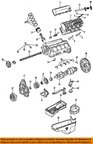 Gm oem 97209342 seal, crankshaft/engine crankshaft seal