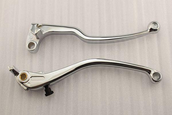 Chrome aluminum brake clutch levers for yamaha yzf r6 2005 2006 2007 2008