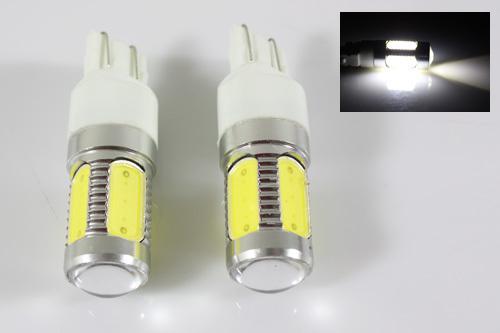 2x 7443/7444 super white 16w smd led parking turn signal bumper brake light bulb