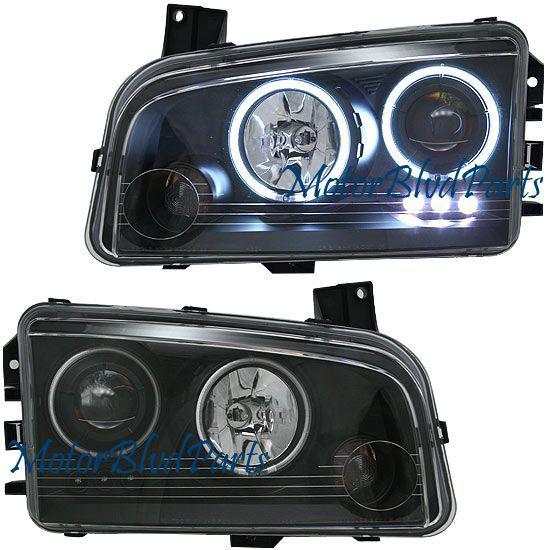 06-09 charger ccfl halo projector headlamps headlights