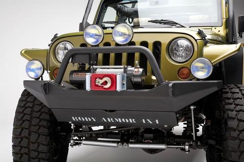 Body armor jk-19531 front bumper; sheet metal design 07-12 wrangler