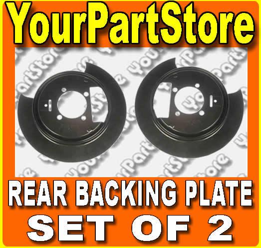 S10 blazer pickup pu truck rear brake backing plate dust shield plates pair