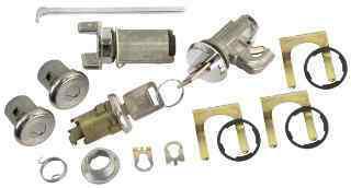 1970-1977 chevrolet chevelle ignition,door,glove and trunk lock kit 