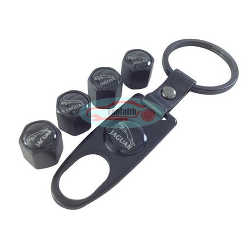 Black wrench wheel airtight tyre tire valve caps for xkr xf xfr xj xkr-s s-type