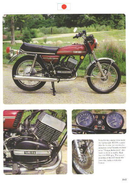 1974 yamaha rd350 motorcycle article - must see!! - rd 350 torque induction 