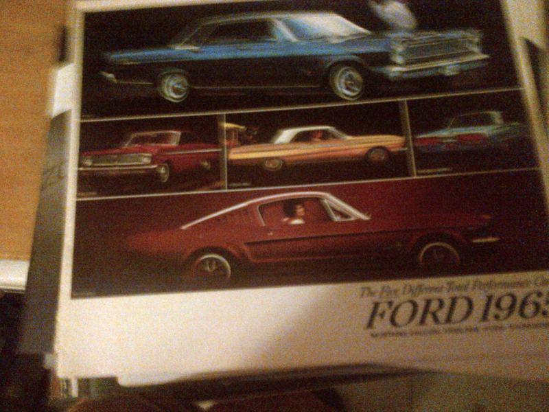 1965  ford mustang/galaxie/fairlane/falcon      brochure            -