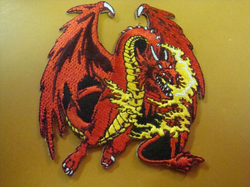 Red dragon biker patch new!!