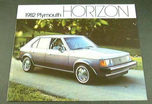 1982 82 plymouth horizon brochure e-type miser custom