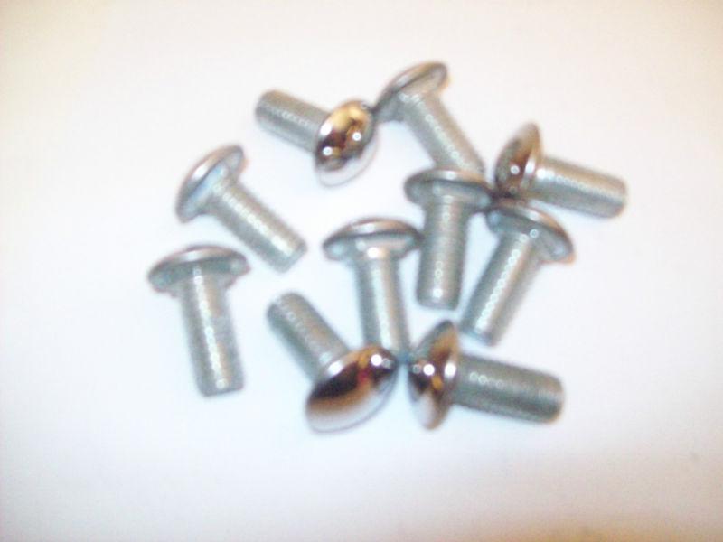 Am amc american motors amx 10 nos early 1970's stainless capped bumper bolts