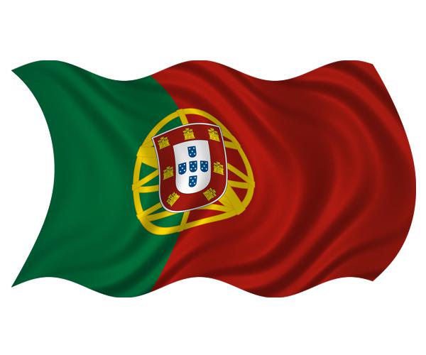 Portugal waving flag decal 5"x3" portugese vinyl car window bumper sticker zu1