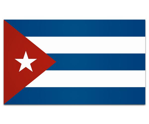 Cuba flag decal 5"x3" cuban vinyl car window bumper sticker zu1