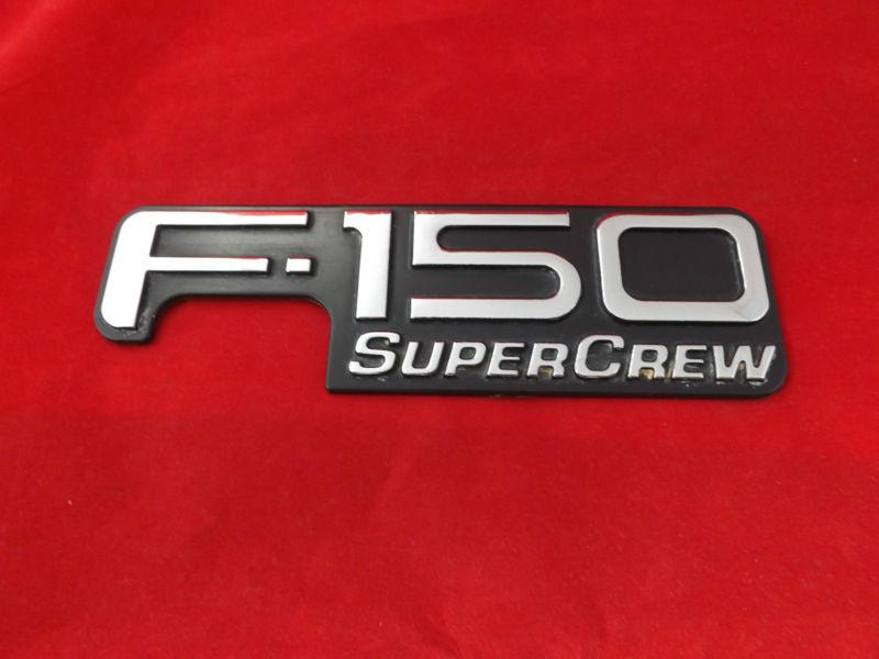 Ford f-150 super crew chrome emblem badge 1997-2004 side fender f150 supercrew