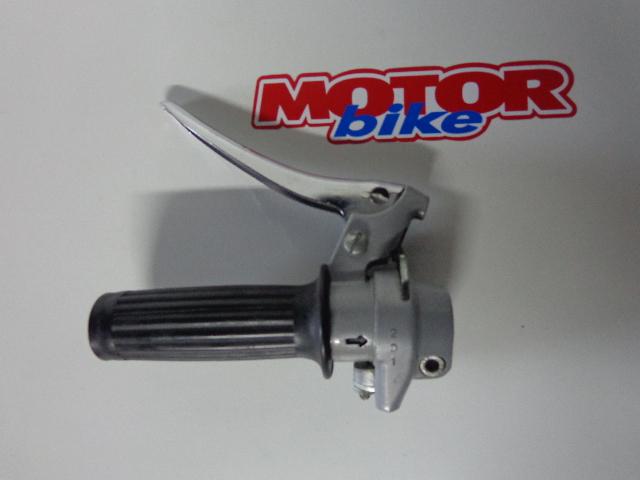 Throttle grip moto with 2 speed gear.