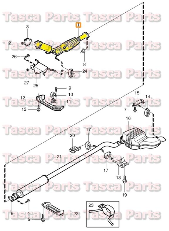 Brand new oem 2wd turbo catalytic converter 2001-2009 volvo s60 s80 v70 #8603088