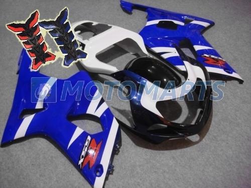 Free tank pad x2! inj fairing kit for suzuki gsx r 600 750  k1 01 02 03 gsxr ag