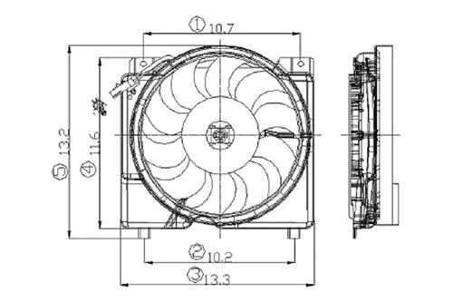 Replace ch3115106 - 97-01 jeep cherokee radiator fan assembly suv oe style part