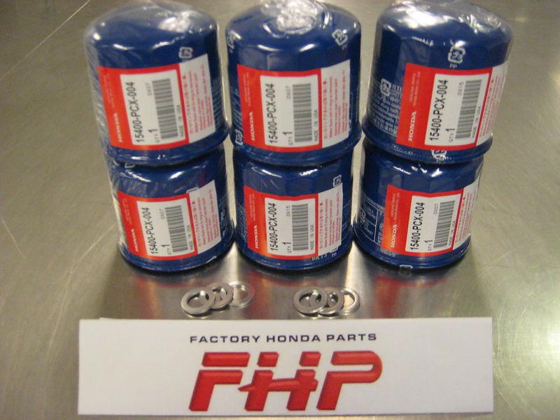 Honda s2000 *factory* oil filters & gaskets 6 pack *oem