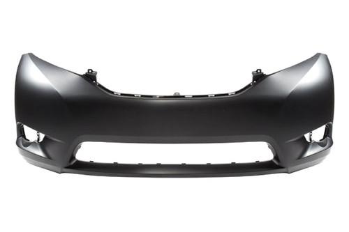 Replace to1000369pp - 11-13 toyota sienna front bumper cover factory oe style