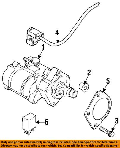 Mopar oem 4609345ag starter motor-starter