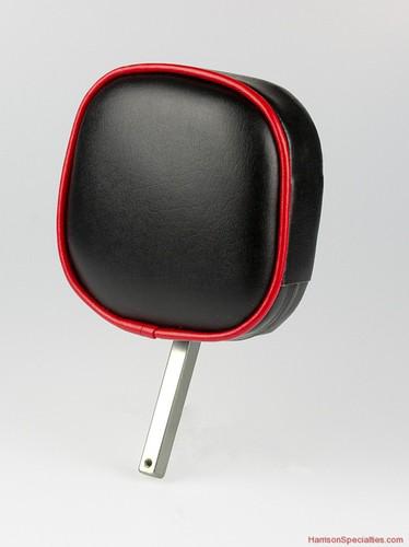 Red trim adjustable motorcycle backrest seat back fits corbin seat harley honda