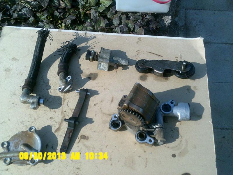  1978 honda` cb 750k motor parts oil pump  plus misc parts, used