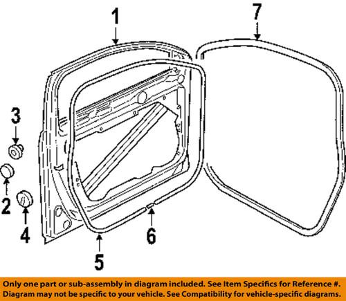 Volkswagen oem 3c4837701d5ap front door-door weather strip