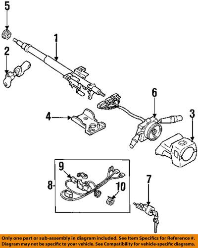 Subaru oem 83191fa001 steering column-ignition lock