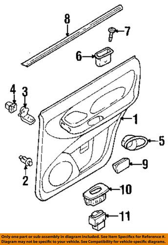 Mazda oem zzc05930342 interior-rear door-handle bezel