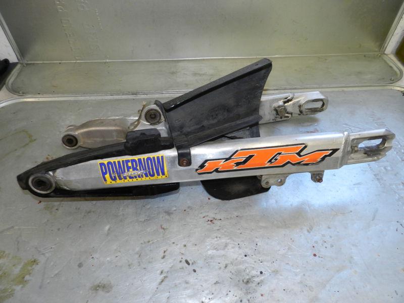 2001 ktm 400 mxc swingarm swing arm rear suspension shock 450 520 525 exc xc sx