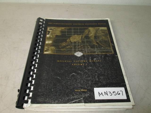 Used harley-davidson 2001 electrical diagnostic manual volume i. p/n 99495-01