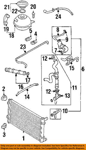 Volkswagen oem 1j0122096b engine coolant hose/cooling system misc