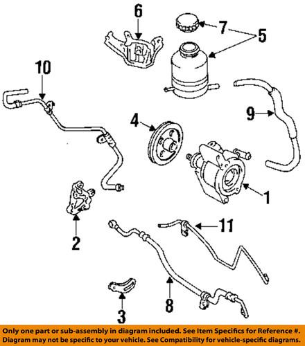 Toyota oem 4441042011 steering pressure hose/power steering pressure hose