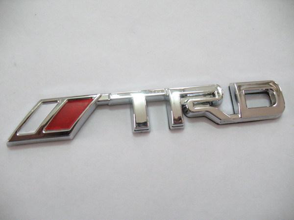 Trd toyota racing development chrome emblem badge decal logo tacoma tundra new