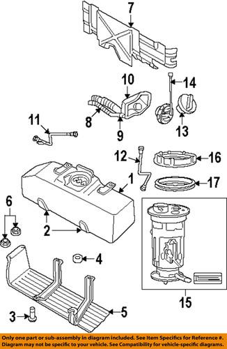 Dodge oem 52013208ab fuel system-filler tube