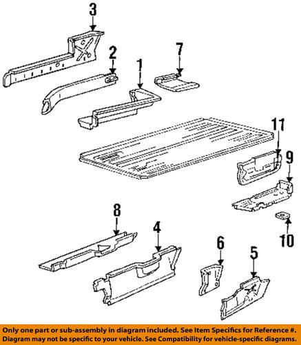 Ford oem f2uz1510136a rear floor & rails-sill