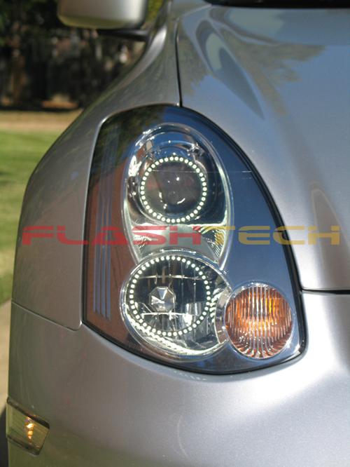 Infiniti g35 coupe white led halo headlight  kit (06-08)