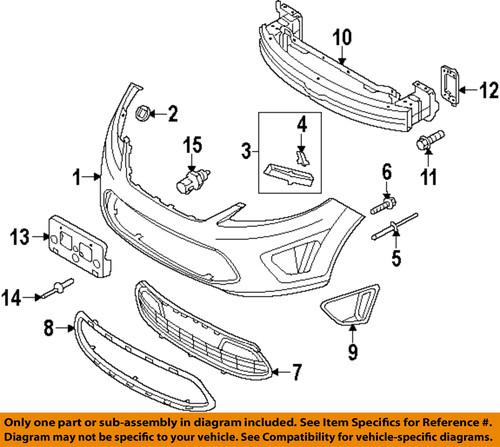 Ford oem ae8z17b749a front bumper-mount bracket