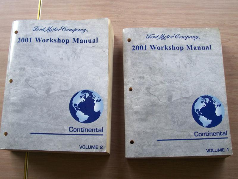 2001 ford continental factory manuals vol 1 & 2