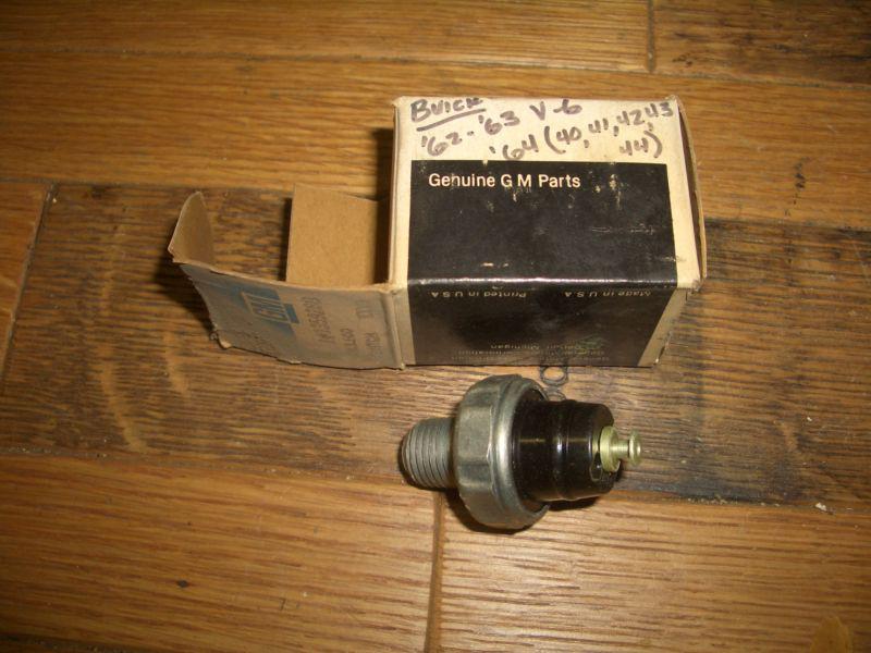 1962 63 64 buick nos oil pressure switch v6 special skylark lesabre models