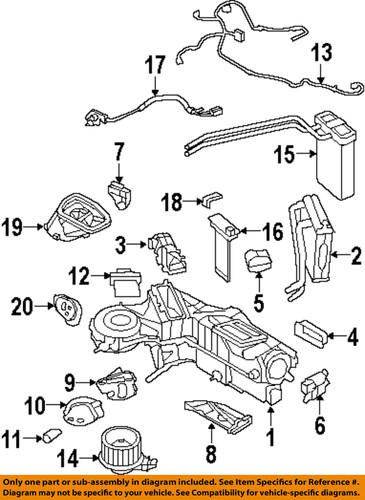 Ford oem 3f2z-18591-aa hvac blower motor resistor