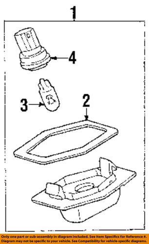 Ford oem yl8z13550aa license lamps-rear-license lamp