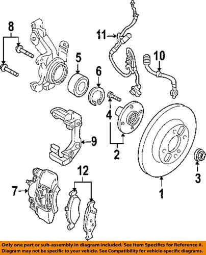 Ford oem w700068s300 brake-wheel bearing retainer ring