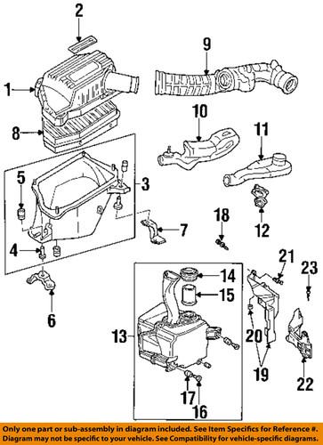 Honda oem 17230p1e010 air intake-resonator