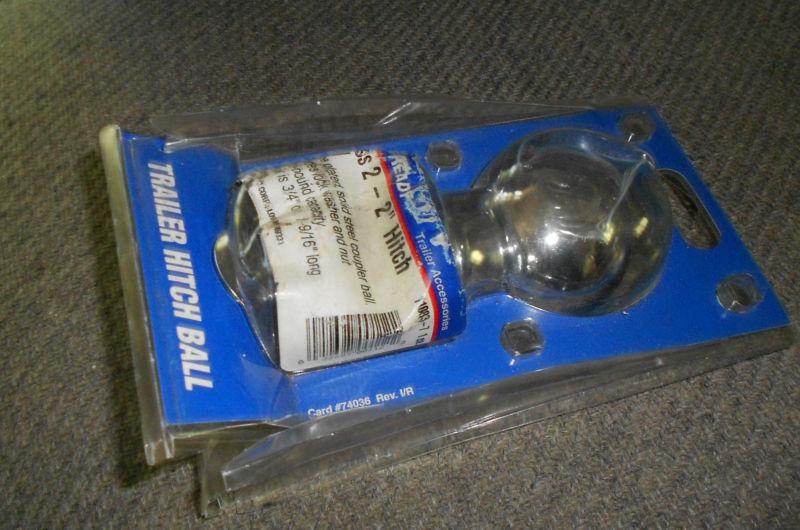 Road ready trailer hitch ball, class ii-  2" trailer ball