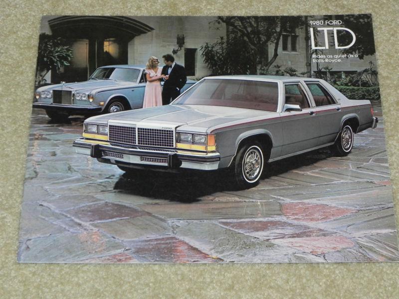 1980 ford ltd nos dealer sales brochure from my dealership. old original. 