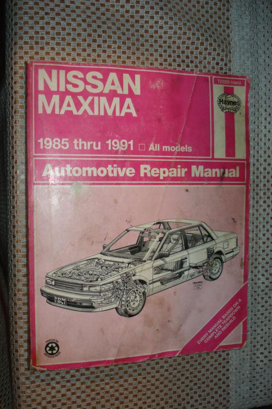 1985-1991 nissan maxima service manual shop book 86 87 88 89 90