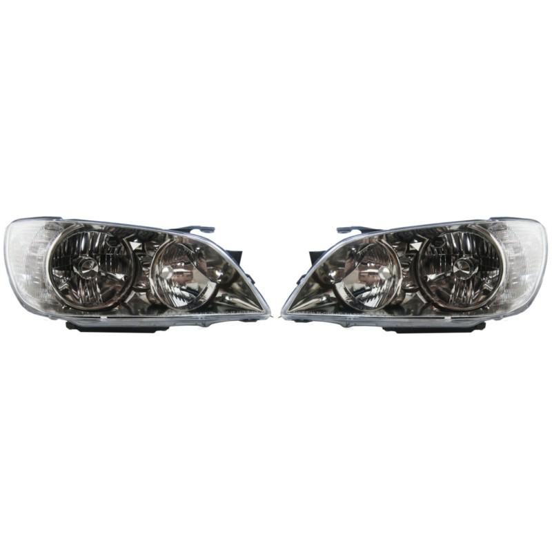 Headlight headlamp assembly pair set both driver passenger side left+right lh+rh