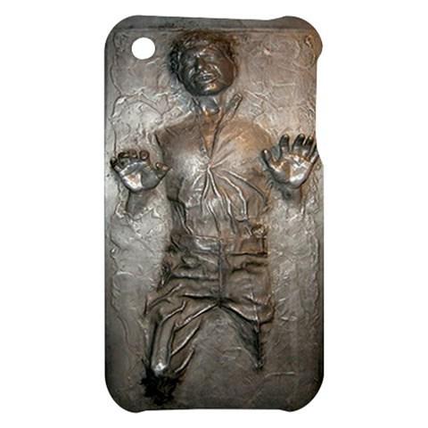 #ip3014 i phone 3g/3gs back hardshell han solo in carbonite star wars gift new*