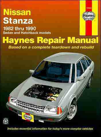 Nissan stanza repair shop manual 1982 1983 1984 1985 1986 1987 1988 1989 1990