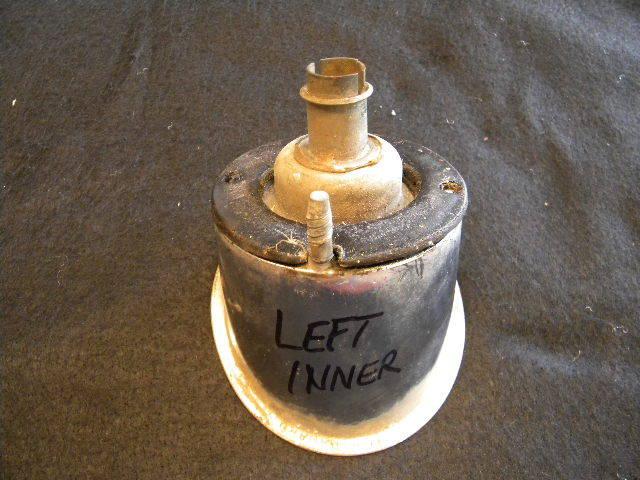 61-62 corvette lh inner tail light assembly (original)